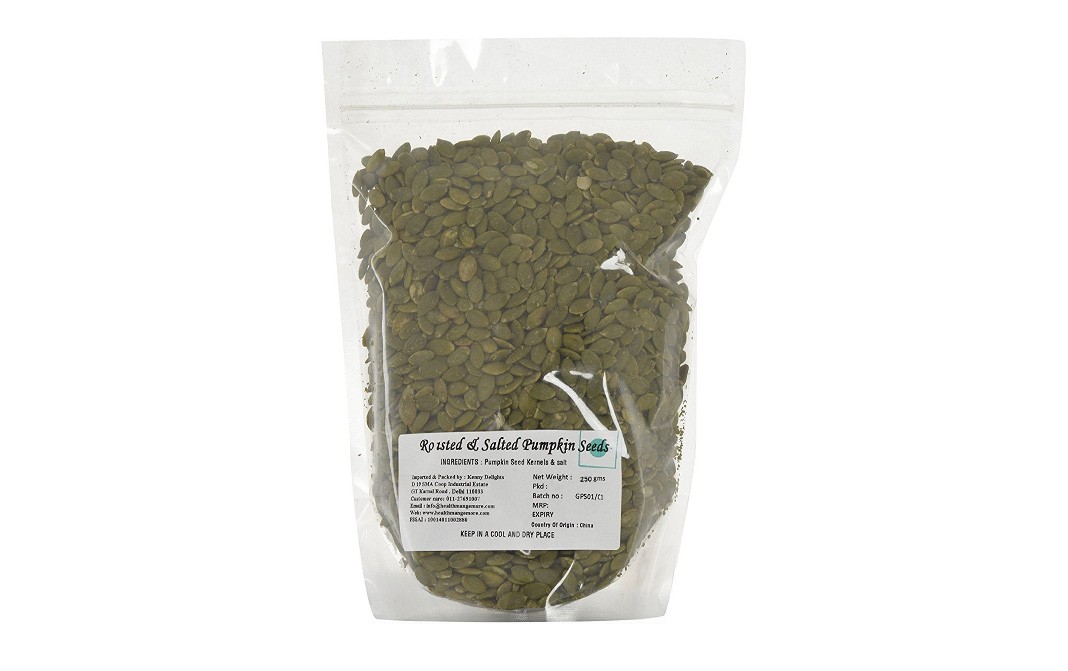 Kenny Delights Roasted & Salted Pumpkin Seeds    Pack  250 grams